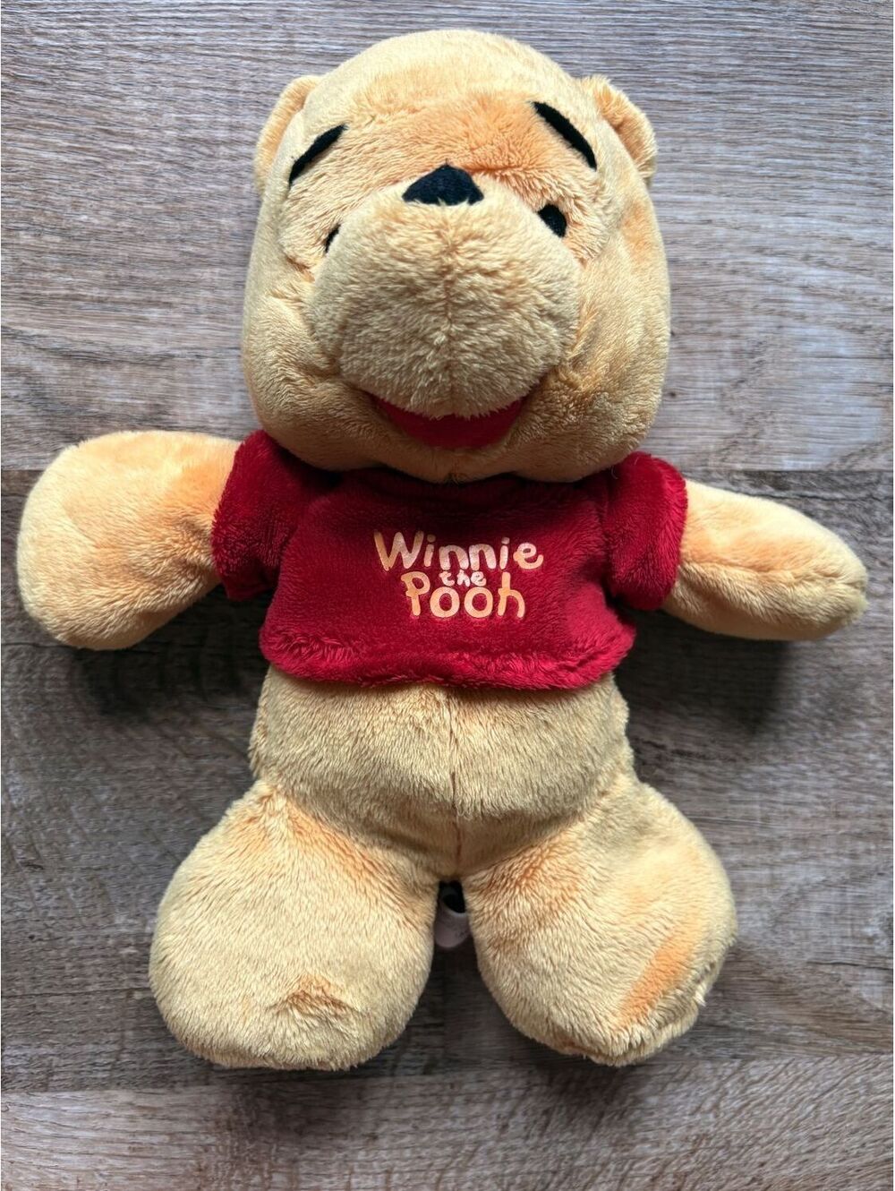 Winnie the Pooh Plush Yellow with Red Shirt Disney